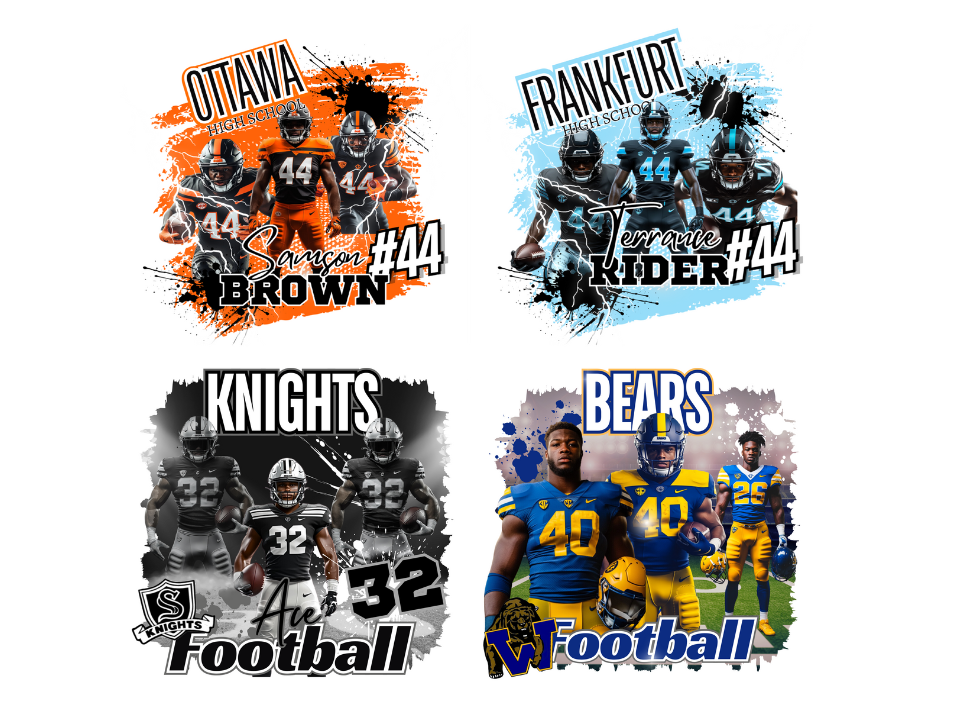 Editable Football Canva Designs
