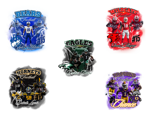 Editable Football Canva Designs