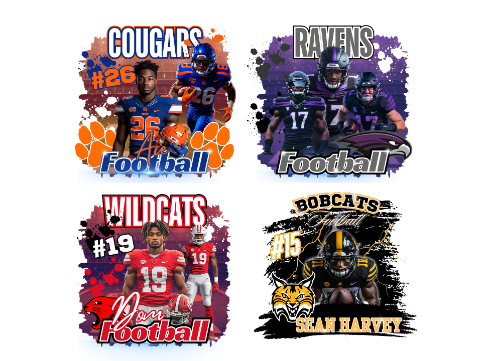 Editable Football Canva Designs