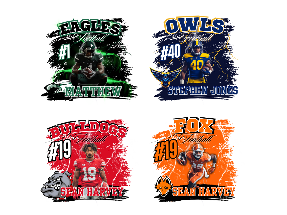 Editable Football Canva Designs