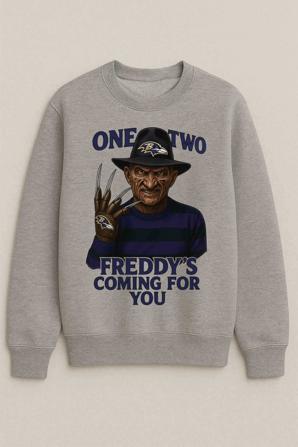 Freddy Krueger Unisex Football Crewneck